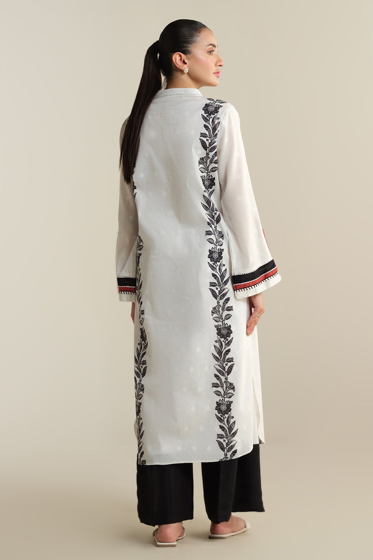 2 Piece - Printed Jacquard Suit - KPS25-P3445 - Shop Now at Kayseria