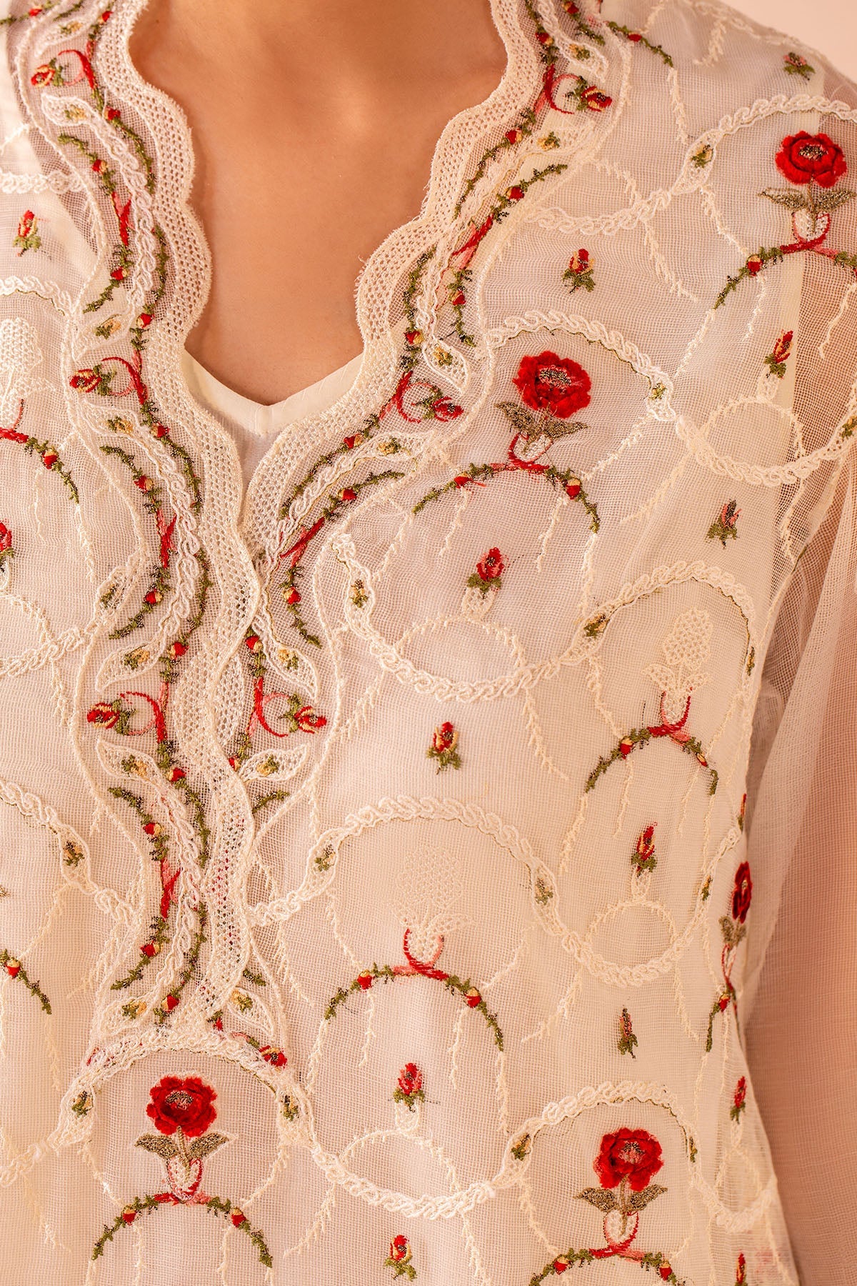 CHERRY NET | EMBROIDERED - Shop Now at Kayseria