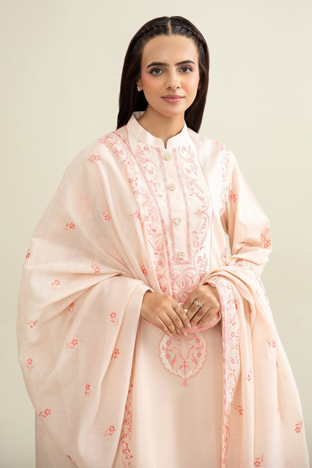 3 Piece - Embroidered Suit - E1719 - Shop Now at Kayseria