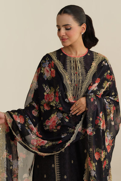 2-Piece -  Printed & Embroidered Suit - C6287 - Shop Now at Kayseria