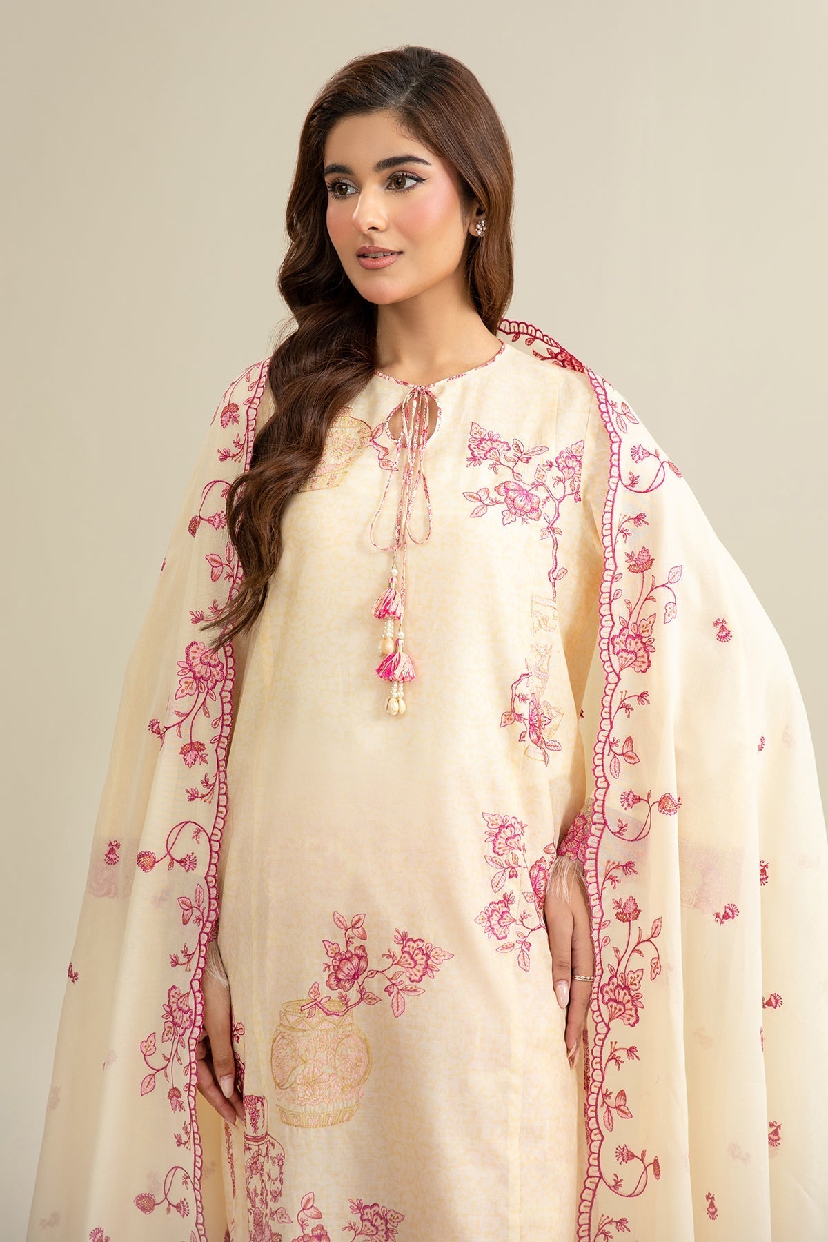 3 Piece - Printed & Embroidered Lawn Suit - C6306 - Shop Now at Kayseria