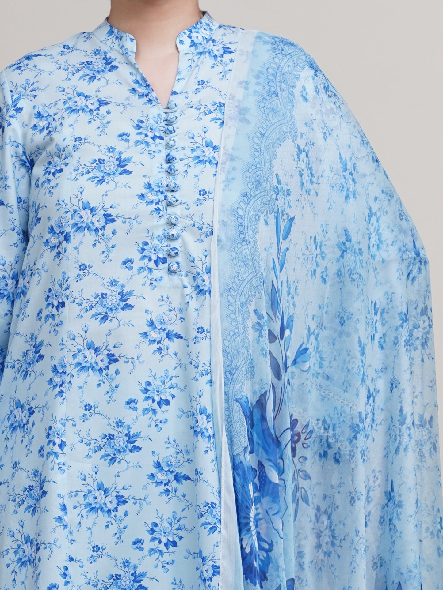 3 Piece - Printed Lawn Suit - C6324 - Shop Now at Kayseria