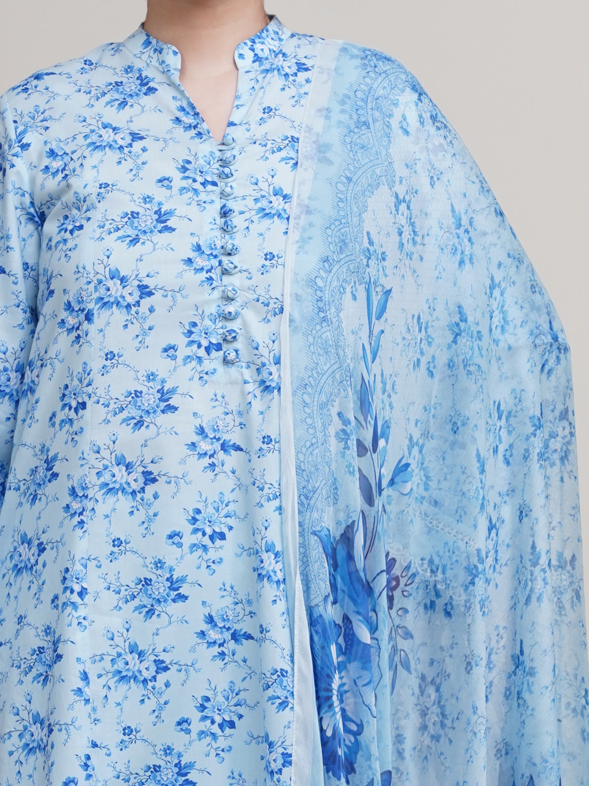 3 Piece - Printed Lawn Suit - C6324 - Shop Now at Kayseria
