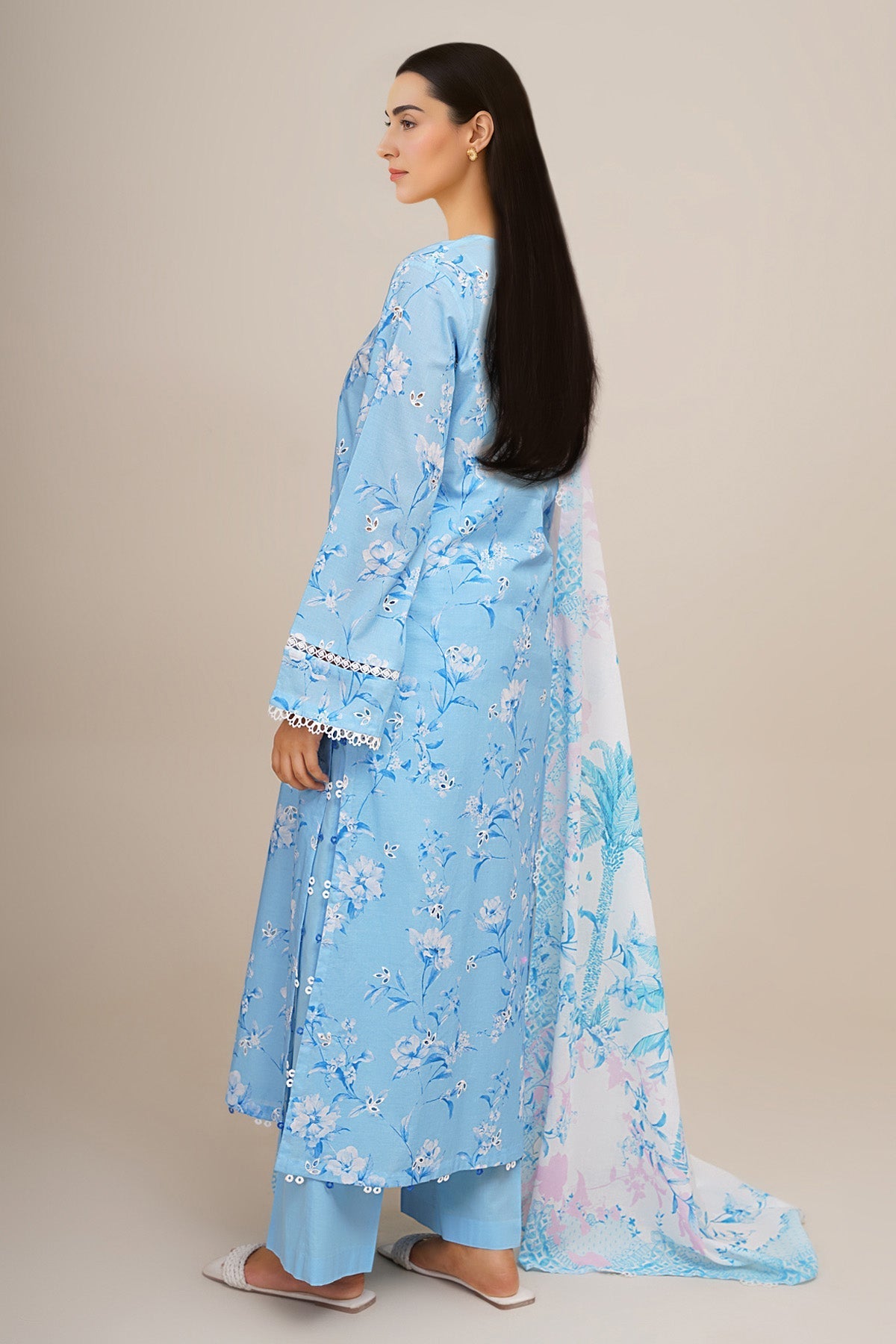 3 Piece - Printed & Embroidered Lawn Suit - C6333 - Shop Now at Kayseria
