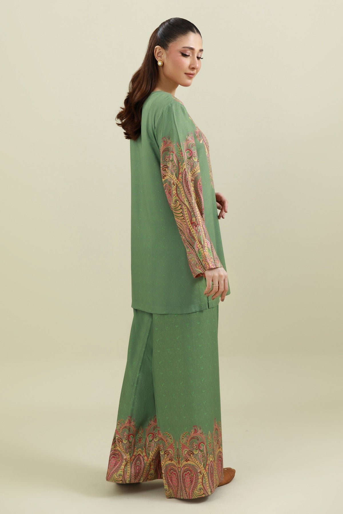 2 Piece - Printed Marina Suit - C6347 - Shop Now at Kayseria