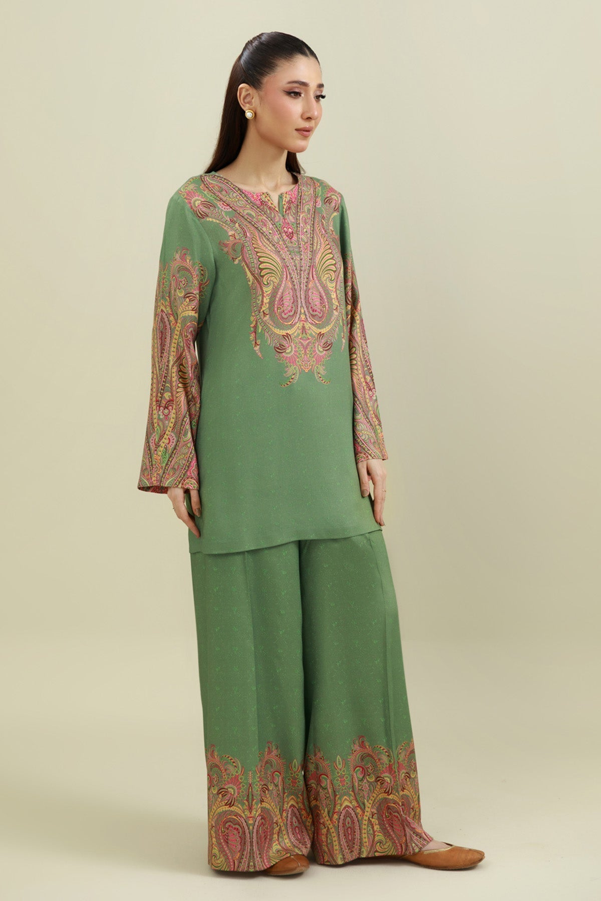2 Piece - Printed Marina Suit - C6347 - Shop Now at Kayseria