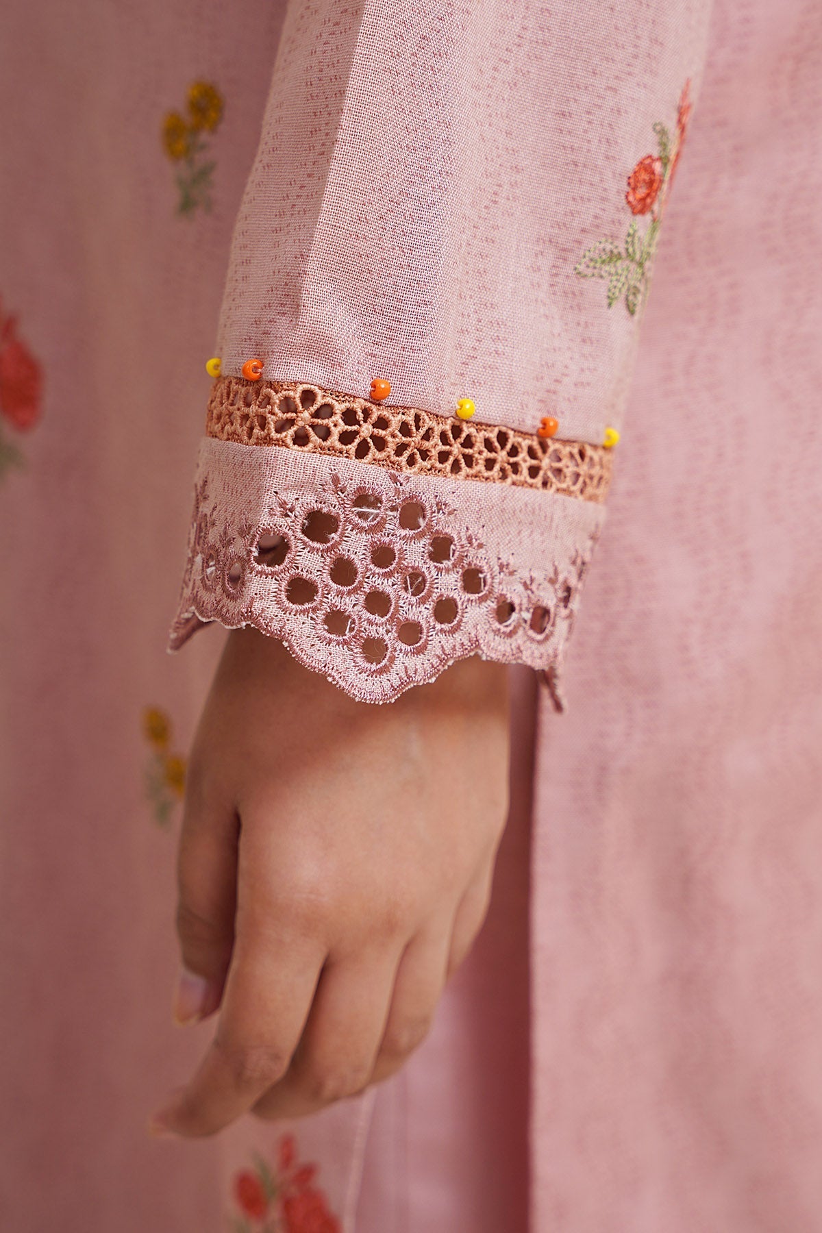 3 Piece - Printed & Embroidered Suit - C6364 - Shop Now at Kayseria