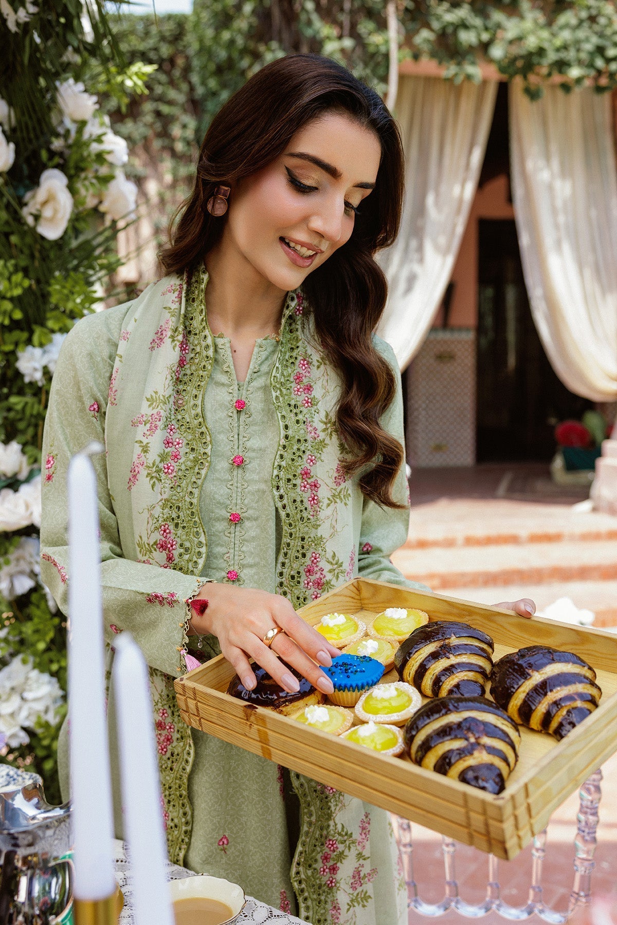 3 Piece - Printed & Embroidered Khaddar Suit - C6365 - Shop Now at Kayseria