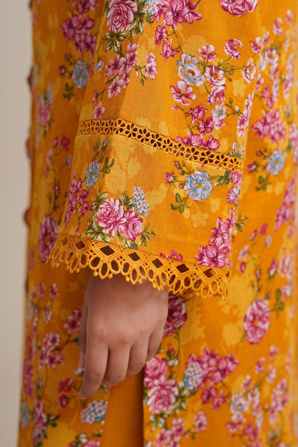 3 Piece - Printed & Embroidered Suit - C6368 - Shop Now at Kayseria
