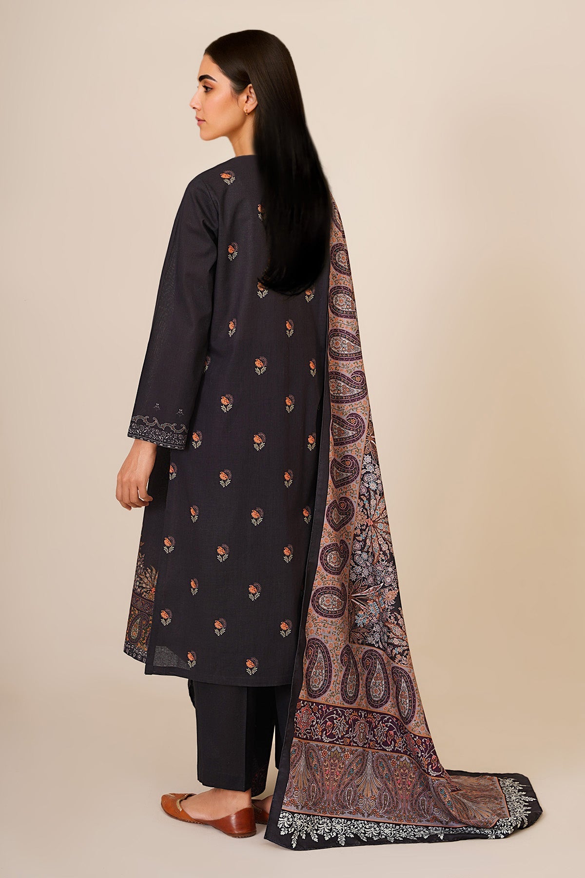 3 Piece - Printed Suit - C6394 - Shop Now at Kayseria