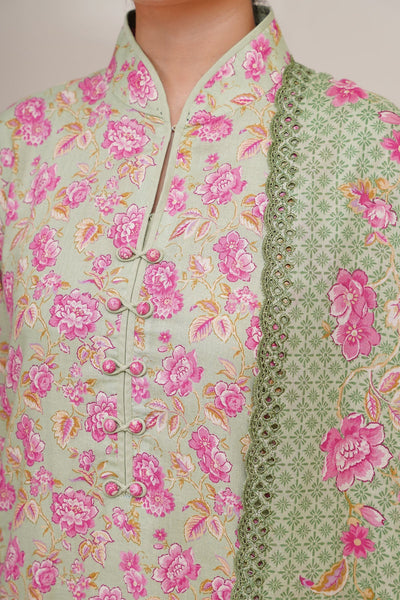 3 Piece - Printed & Embroidered Khaddar Suit - C6420 - Shop Now at Kayseria