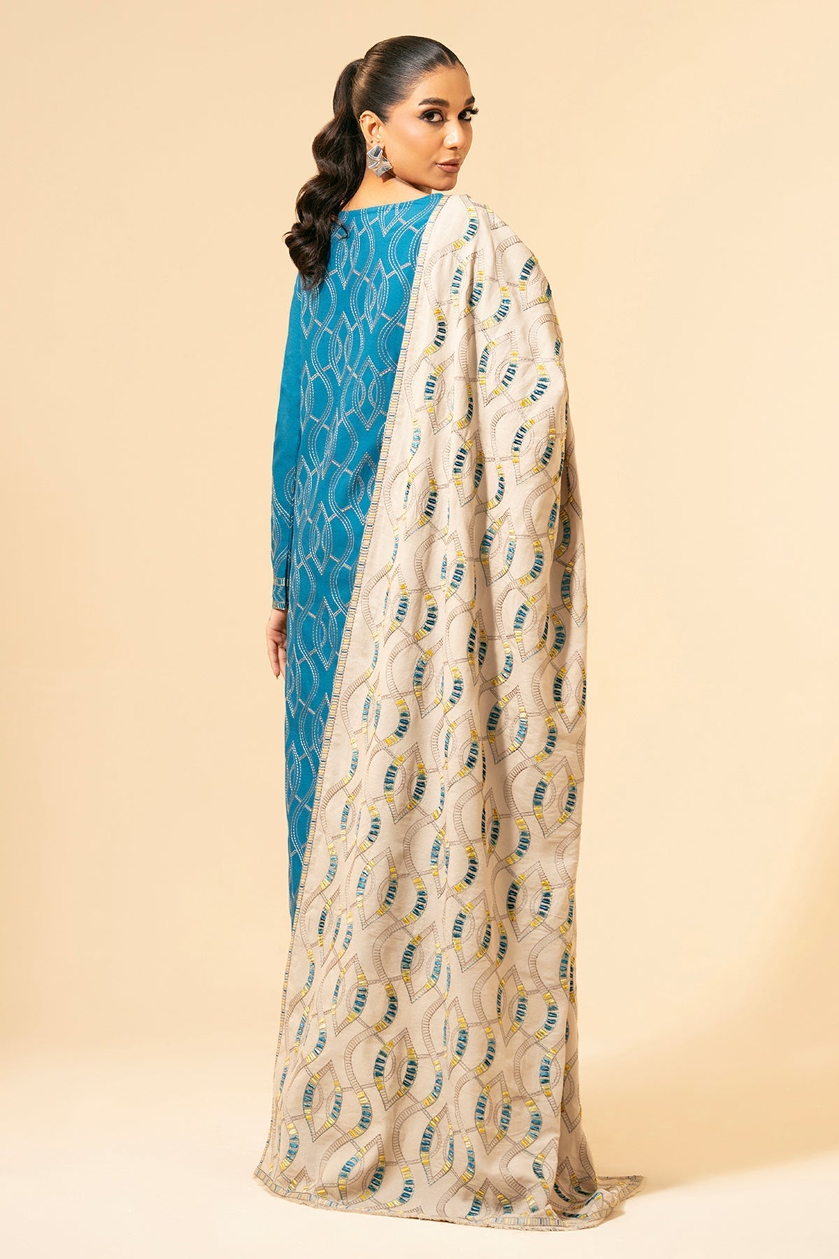 3 Piece - Embroidered Suit - E1456 - Shop Now at Kayseria