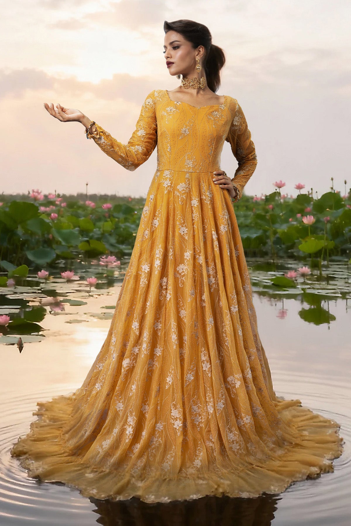 BAMBER CHIFFON  |  EMBROIDERED - Shop Now at Kayseria