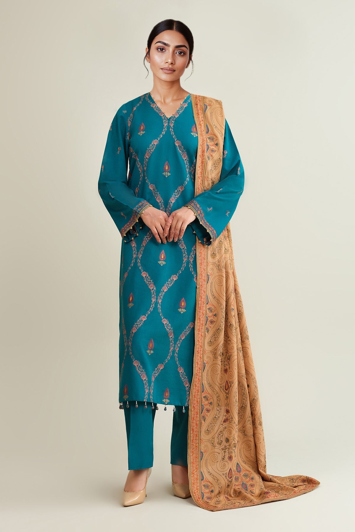 VISCOSE KARANDI  |  EMBROIDERED - Shop Now at Kayseria
