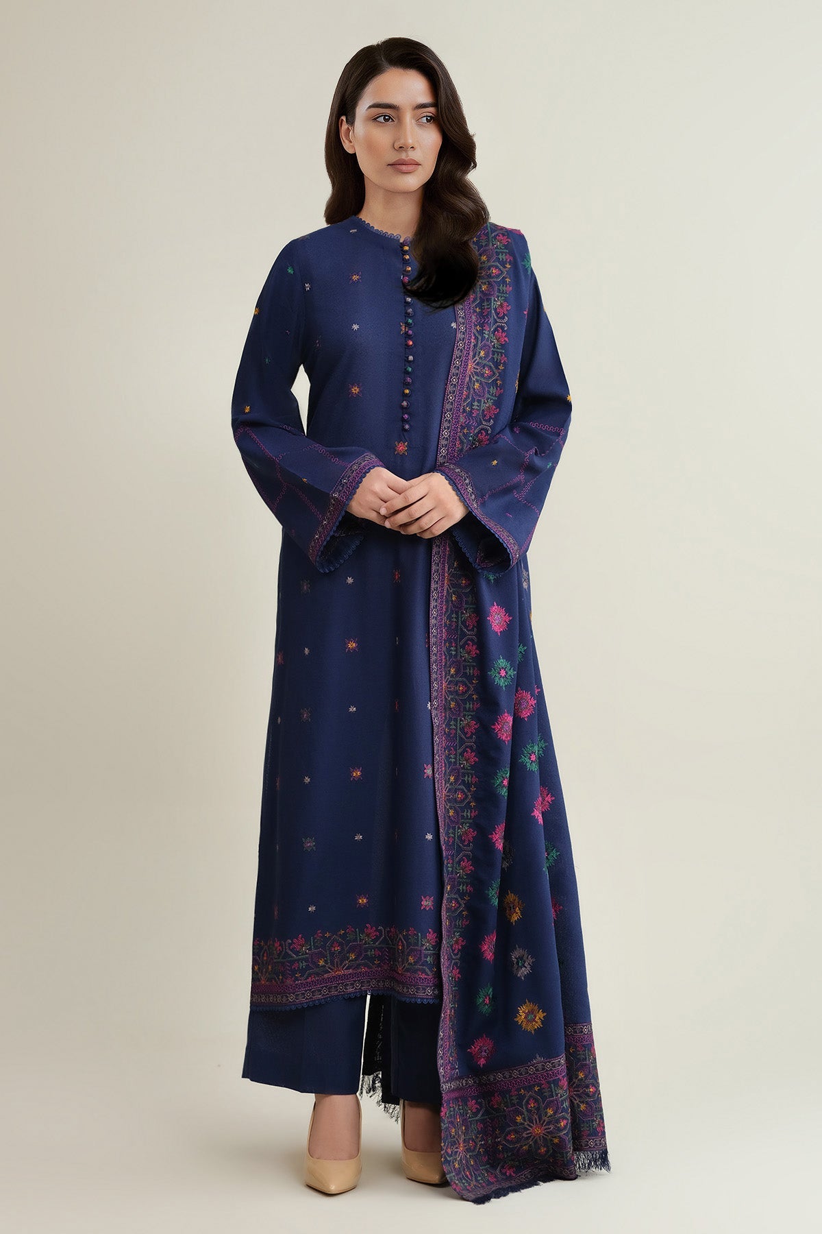 VISCOSE KARANDI  |  EMBROIDERED - Shop Now at Kayseria