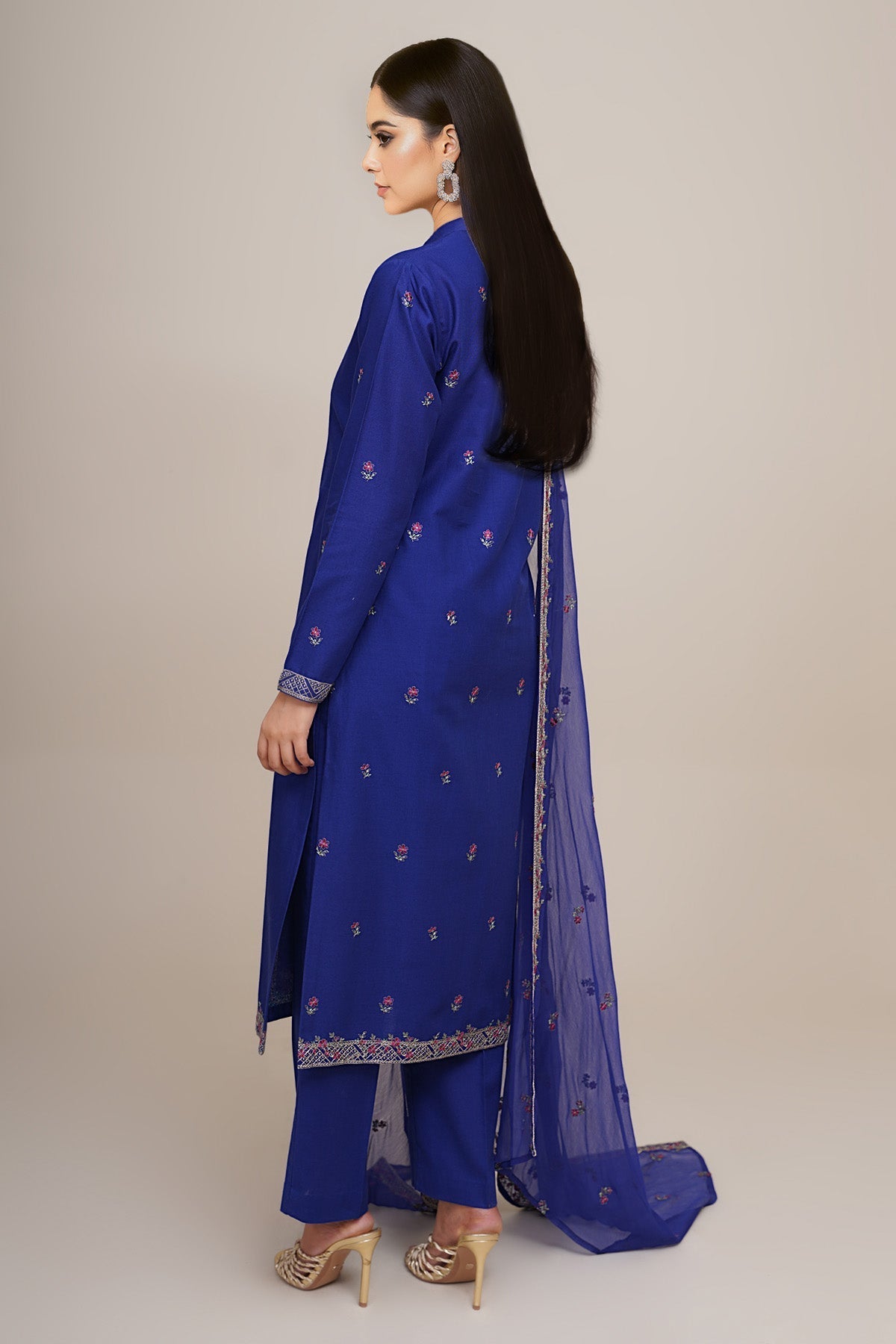 3 Piece - Embroidered Suit - E1803 - Shop Now at Kayseria