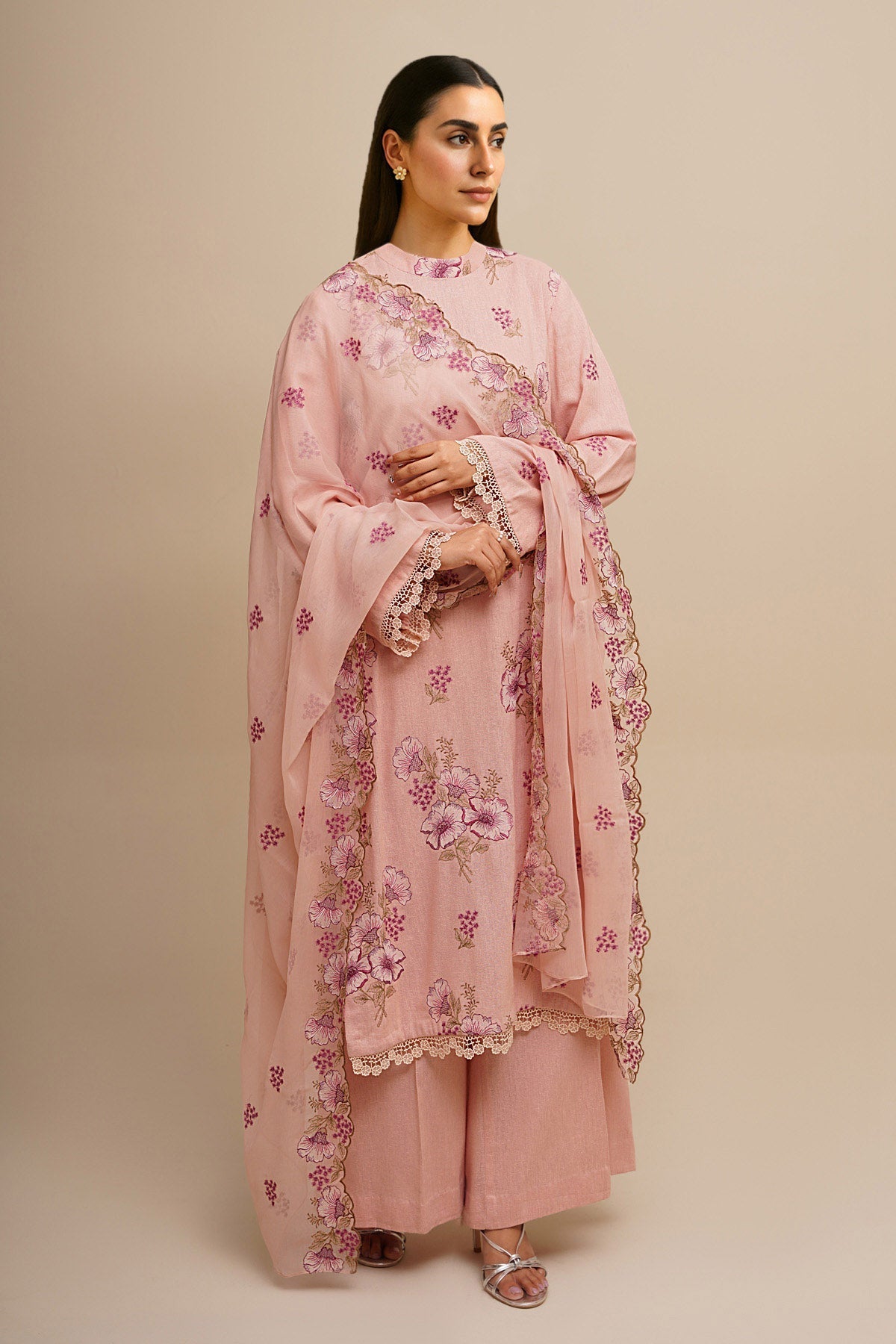 3 Piece - Embroidered Suit - E1819 - Shop Now at Kayseria