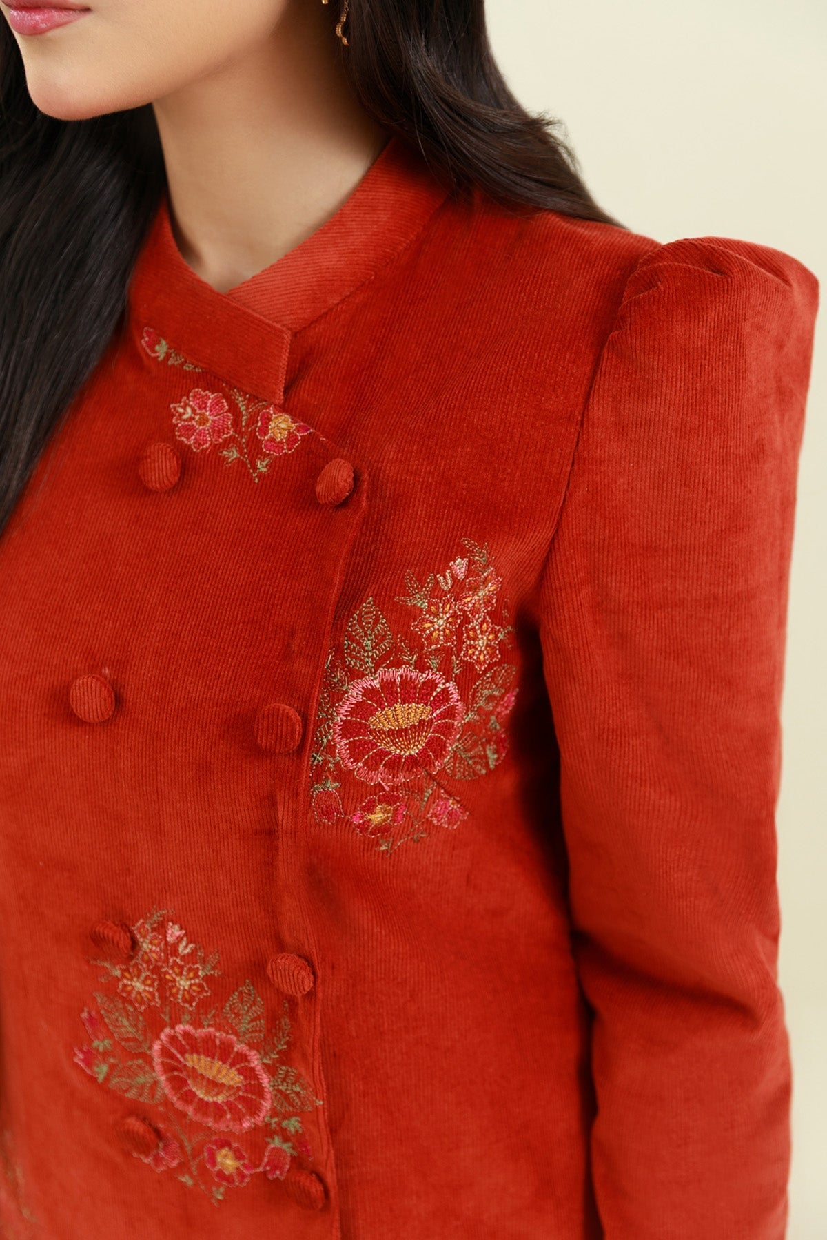 2 Piece - Embroidered Suit - E1823 - Shop Now at Kayseria