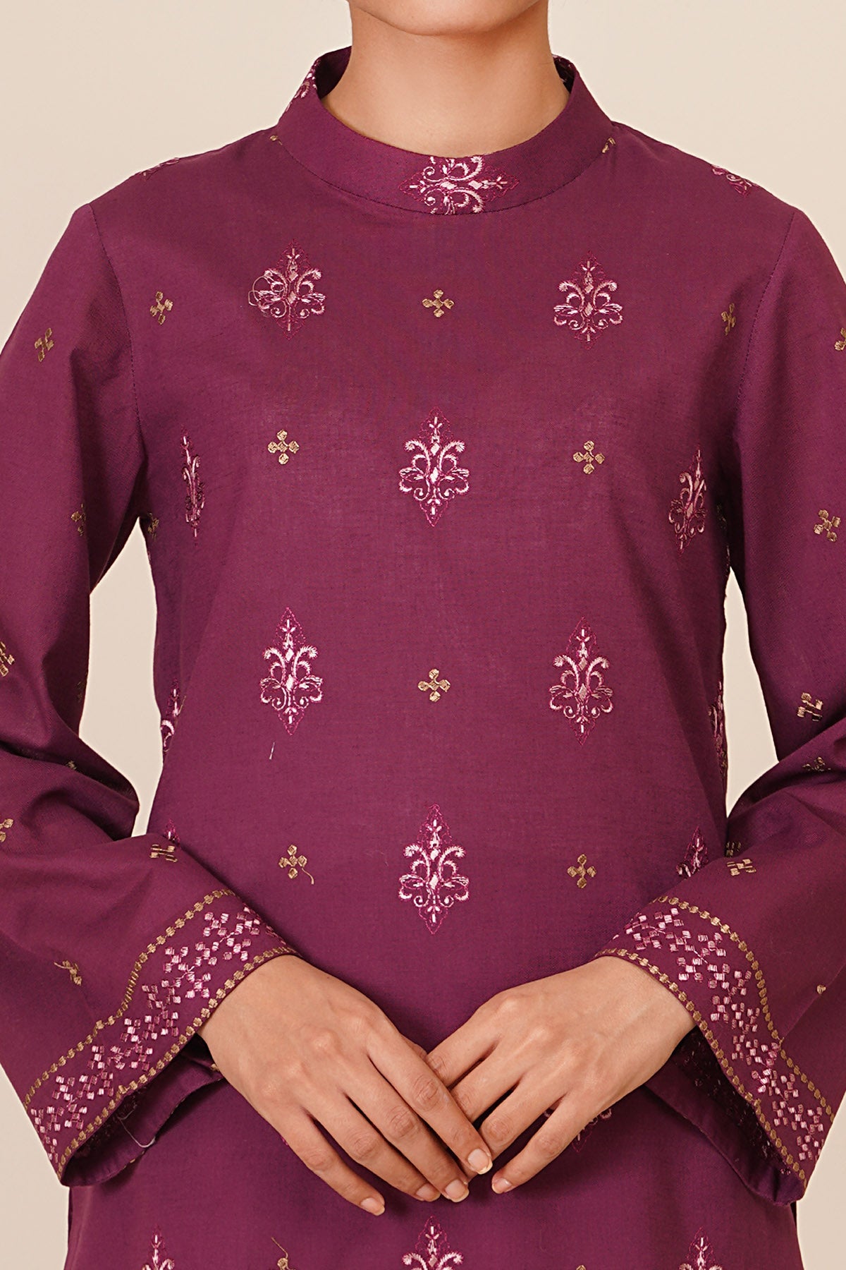 2 Piece - Embroidered Khaddar Suit - E1826 - Shop Now at Kayseria