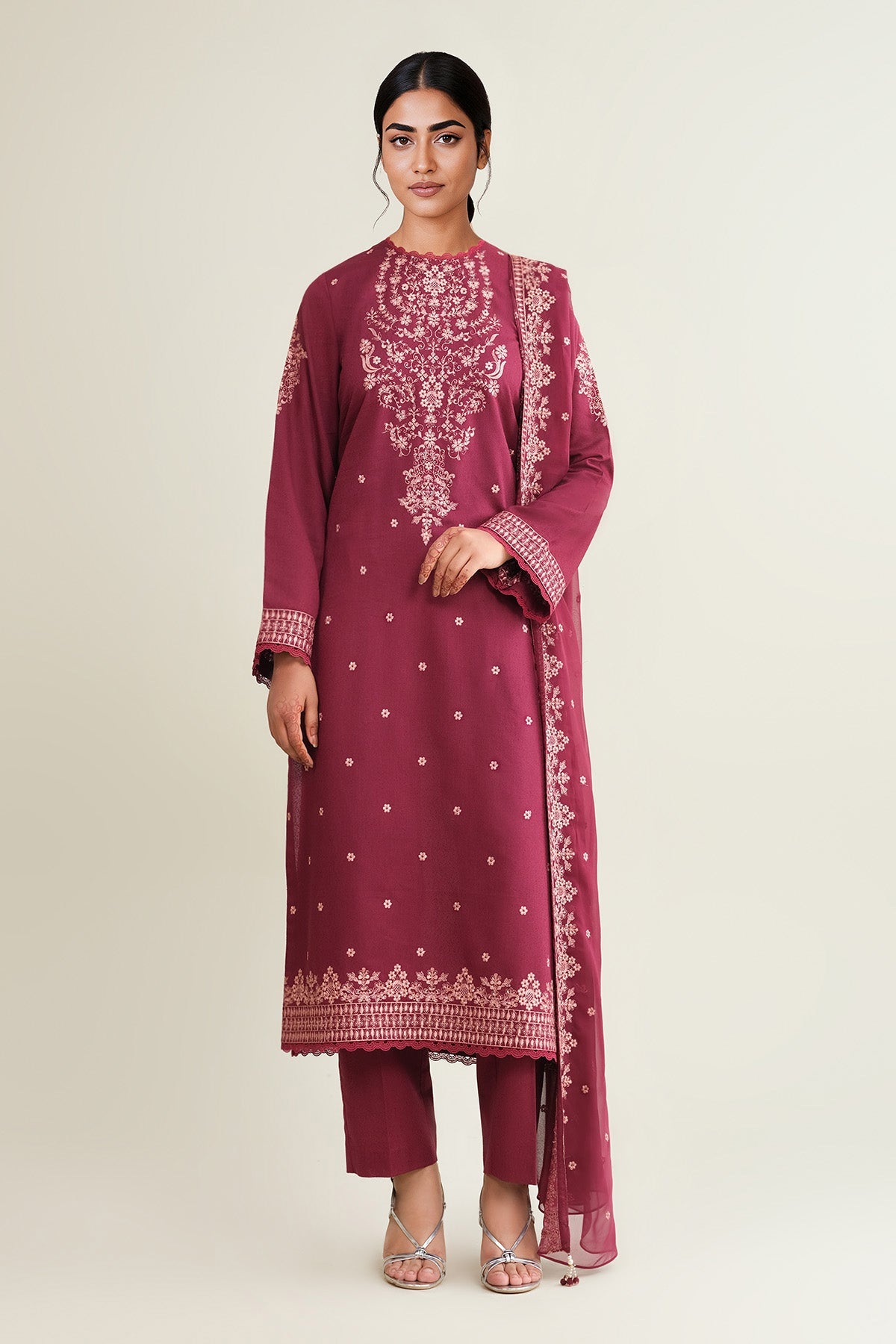 VISCOSE KARANDI  |  EMBROIDERED - Shop Now at Kayseria