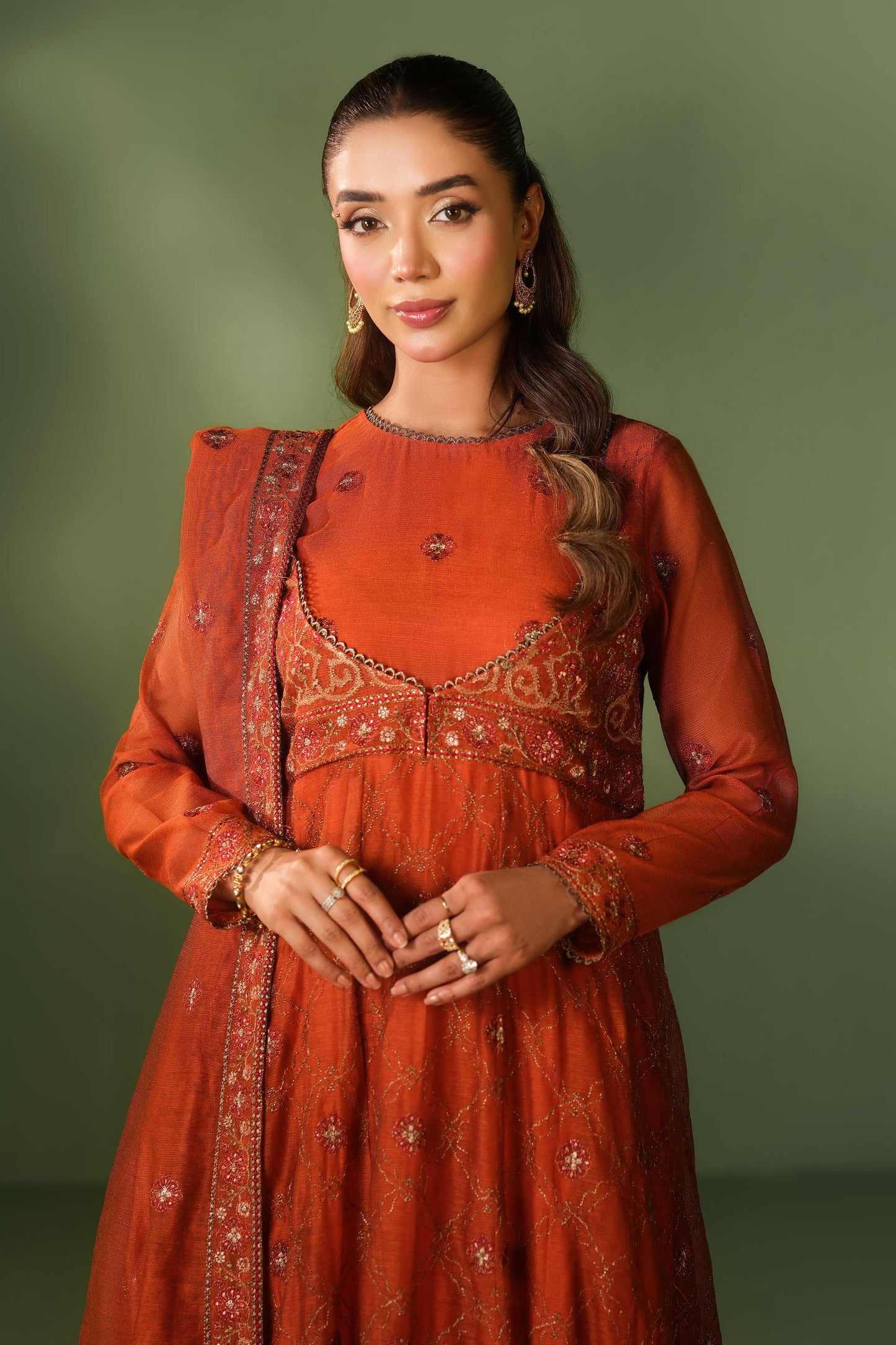 KHADI NET | EMBROIDERED