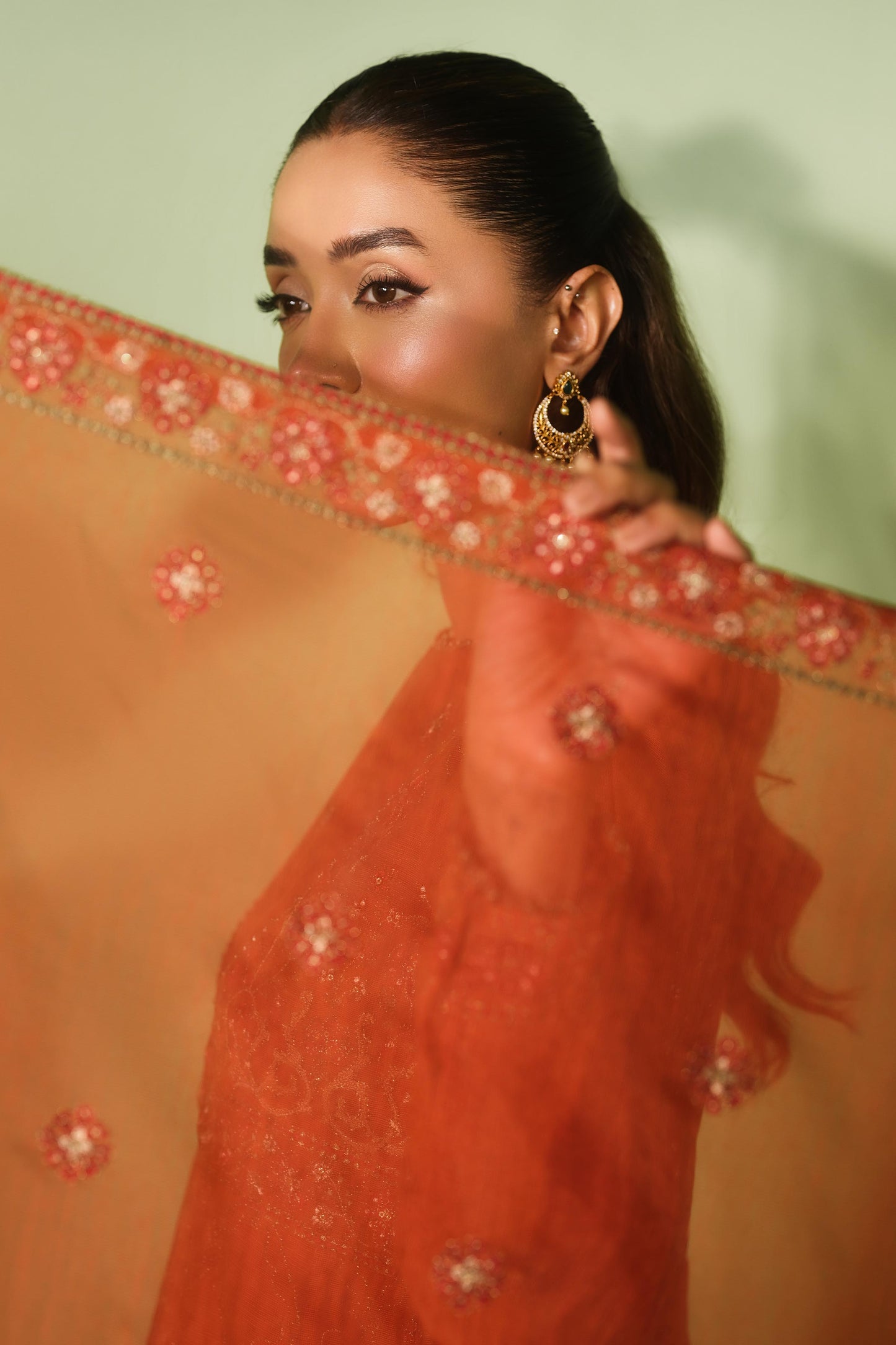 KHADI NET | EMBROIDERED