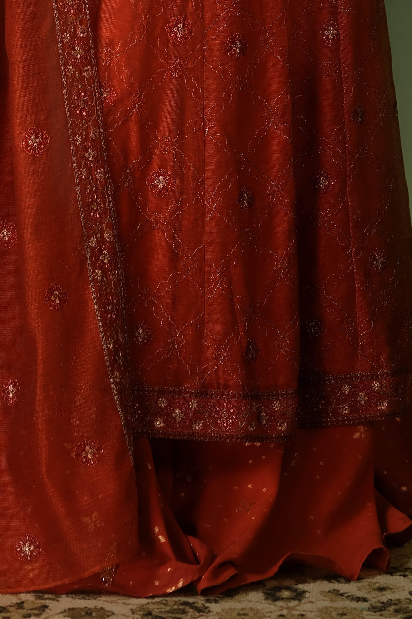 KHADI NET | EMBROIDERED