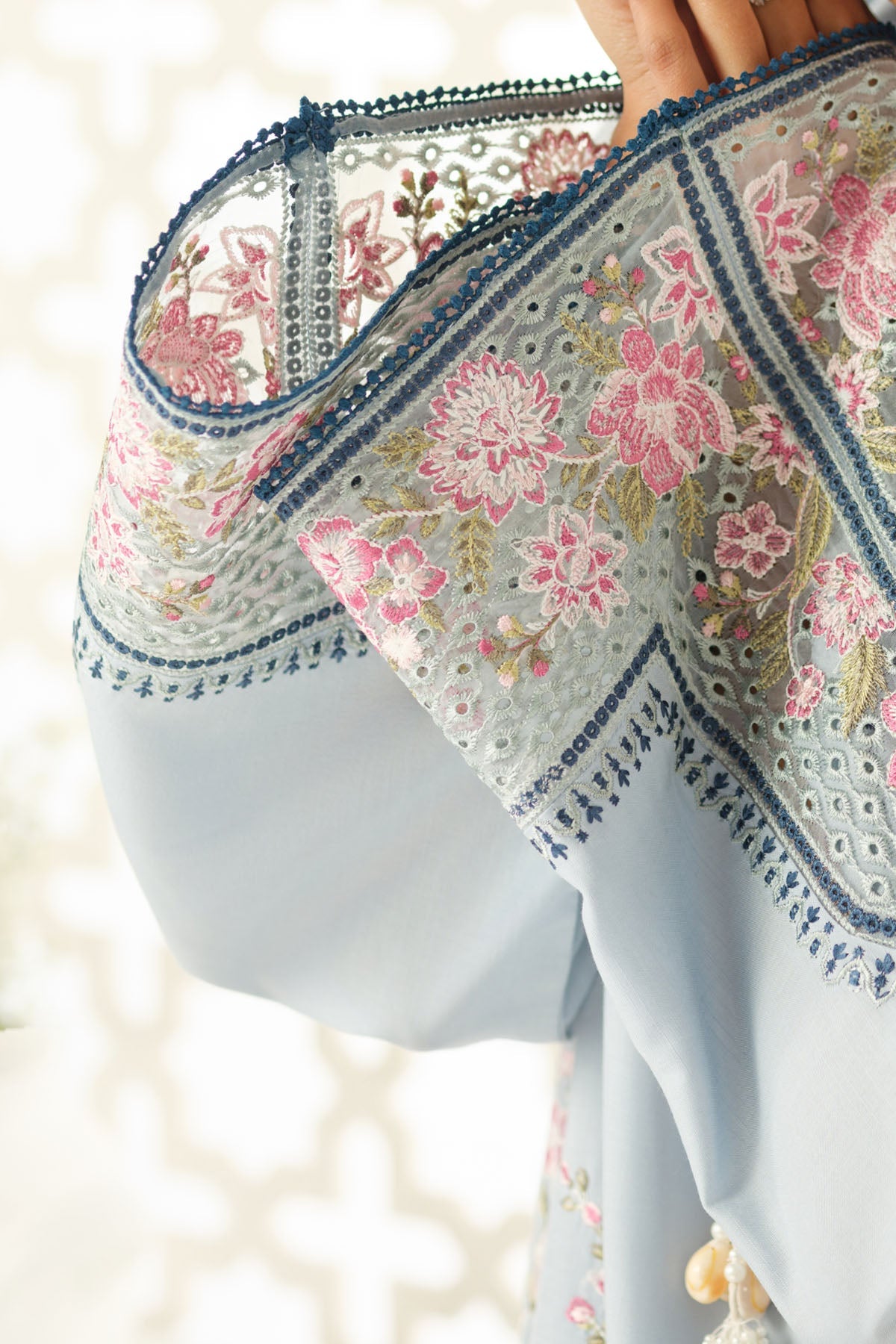 RAW SILK | EMBROIDERED