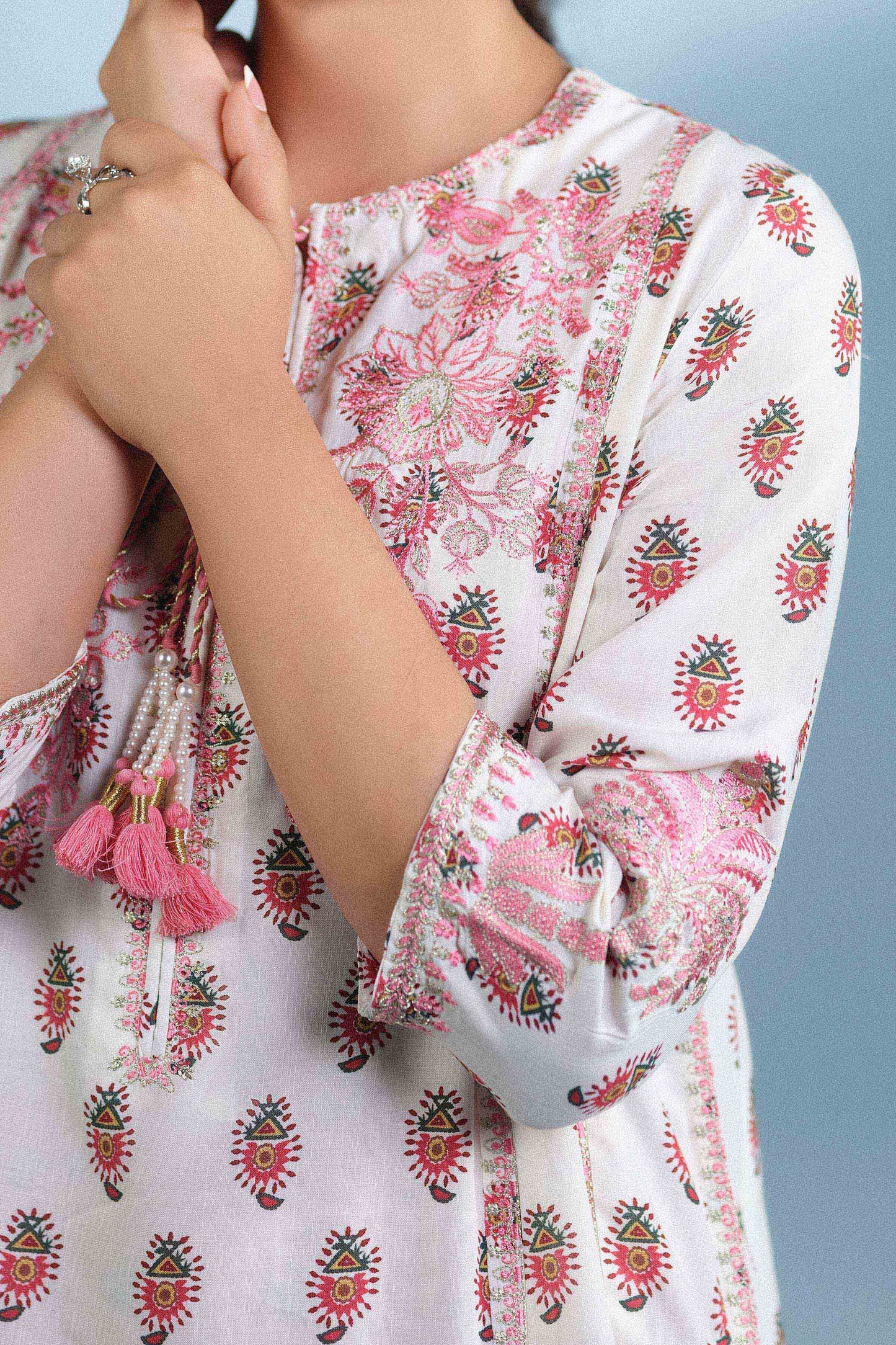 RAW SILK | EMBROIDERED