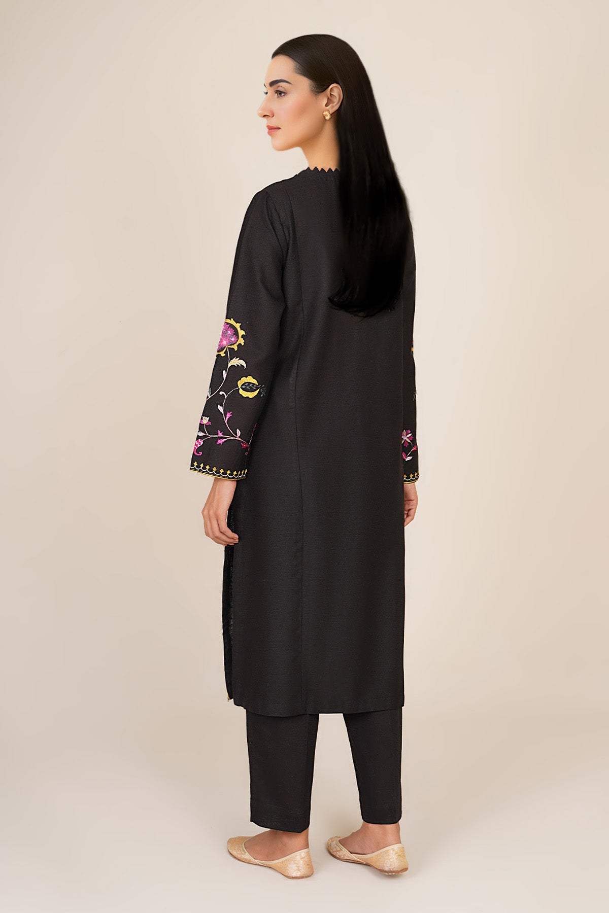 2 Piece - Embroidered Cotton Karandi Suit - KPW24-P3074-74 - Shop Now at Kayseria