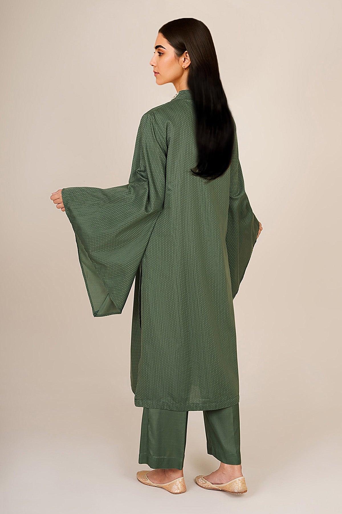 2 Piece - Embellished Jacquard Suit - KPW25-P3660 - Shop Now at Kayseria