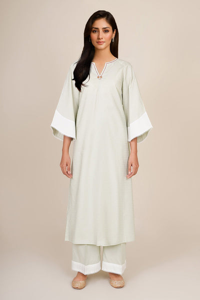 2 Piece - Embellished Jacquard Suit - KPW25-P3663 - Shop Now at Kayseria