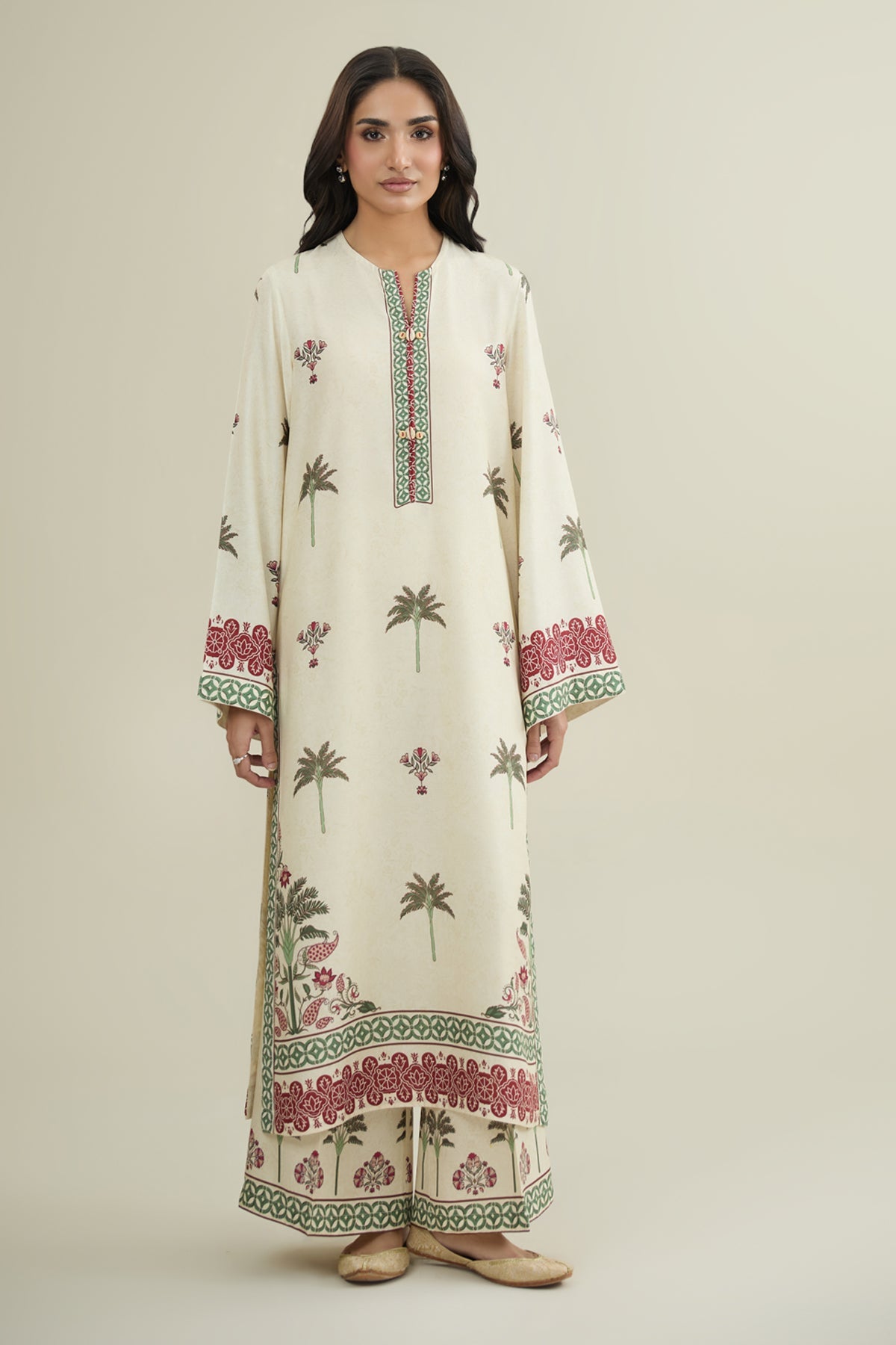 2 Piece - Printed Suit - KPW25-P3676 - Shop Now at Kayseria
