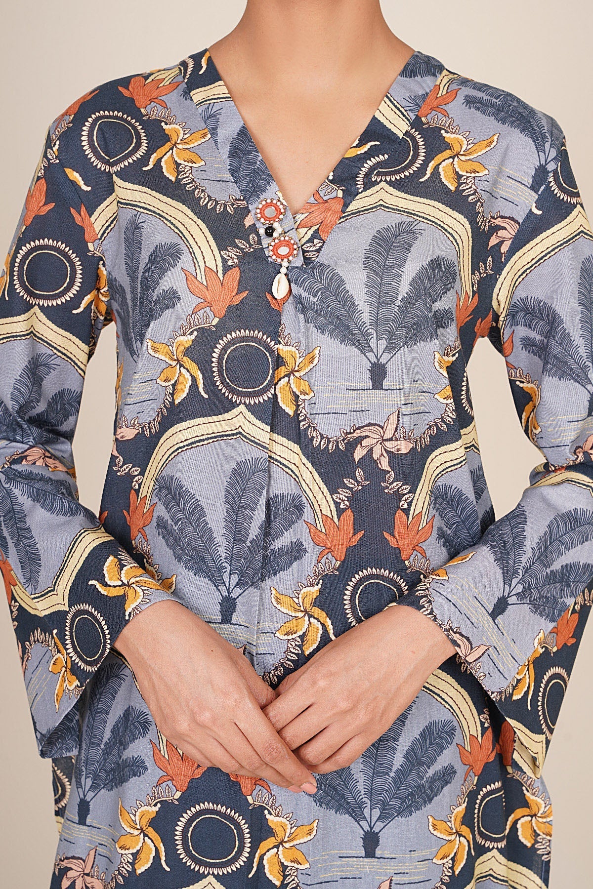 2 Piece - Printed Khaddar Suit - KPW25-P3714 - Shop Now at Kayseria