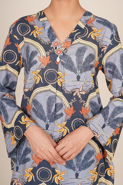 2 Piece - Printed Khaddar Suit - KPW25-P3714 - Shop Now at Kayseria