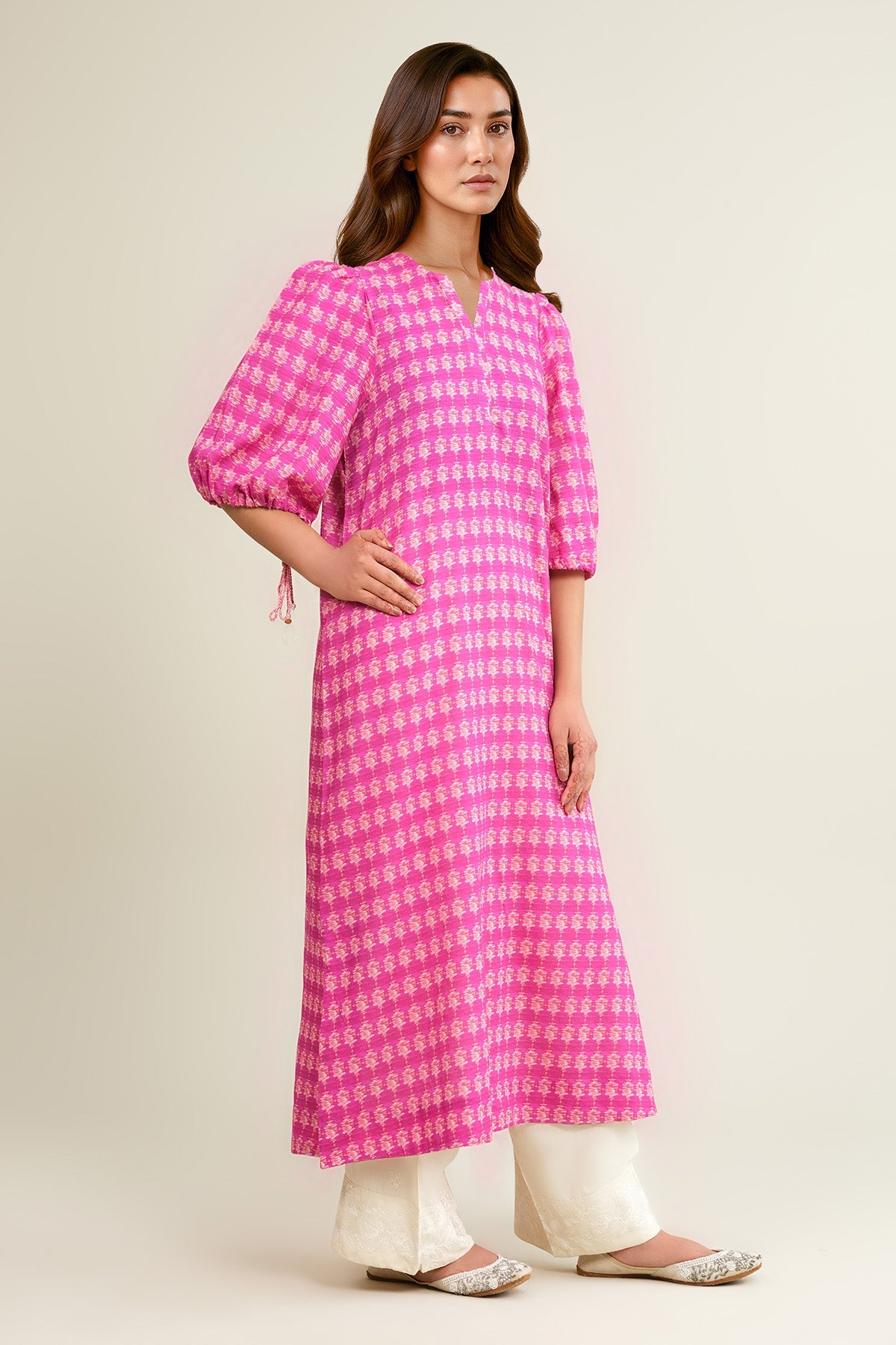 Printed Khaddar Shirt - KPW25-P3761 - Shop Now at Kayseria