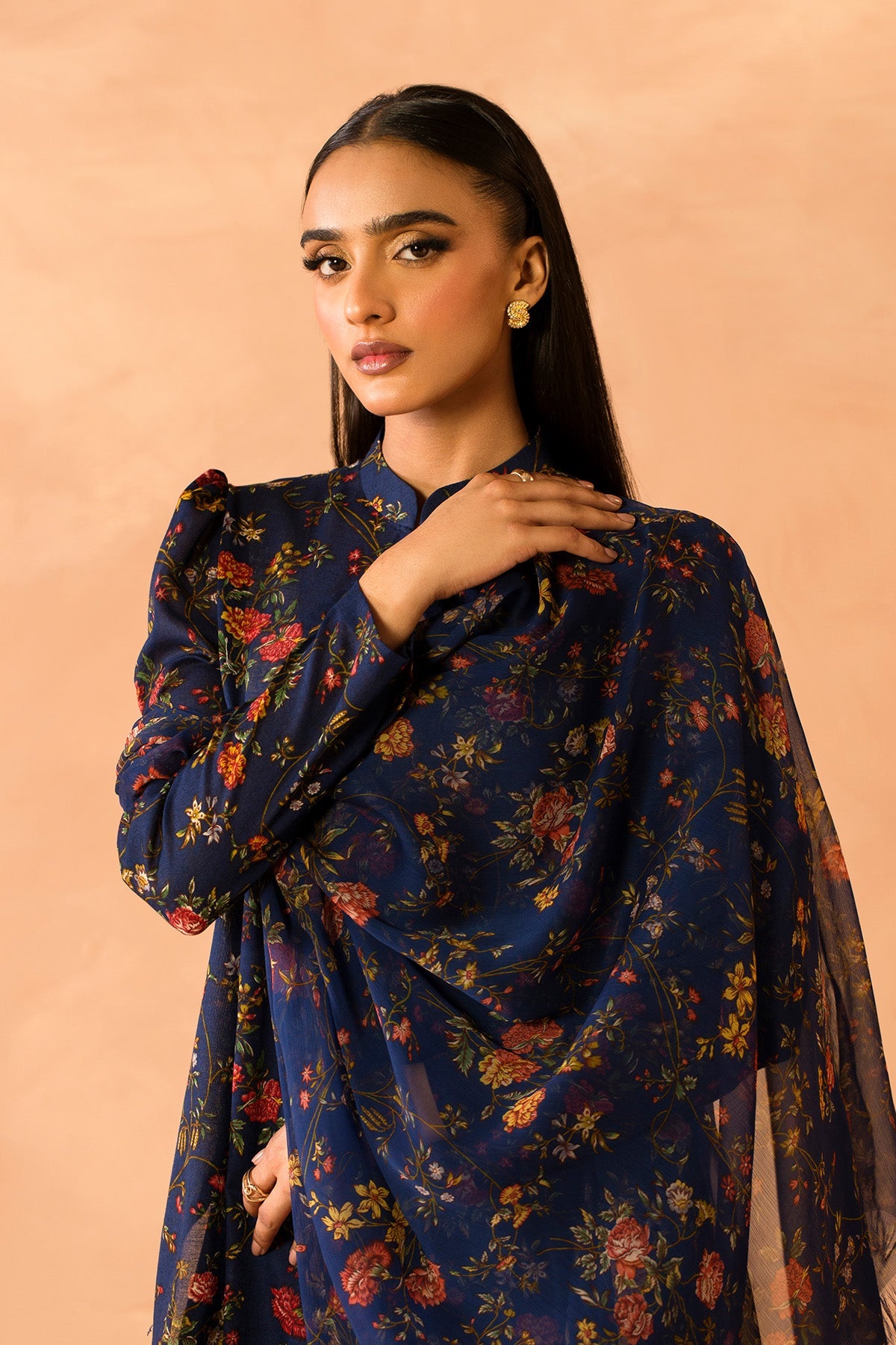 3 Piece - Printed & Khaddar Suit - MC2116 - Shop Now at Kayseria