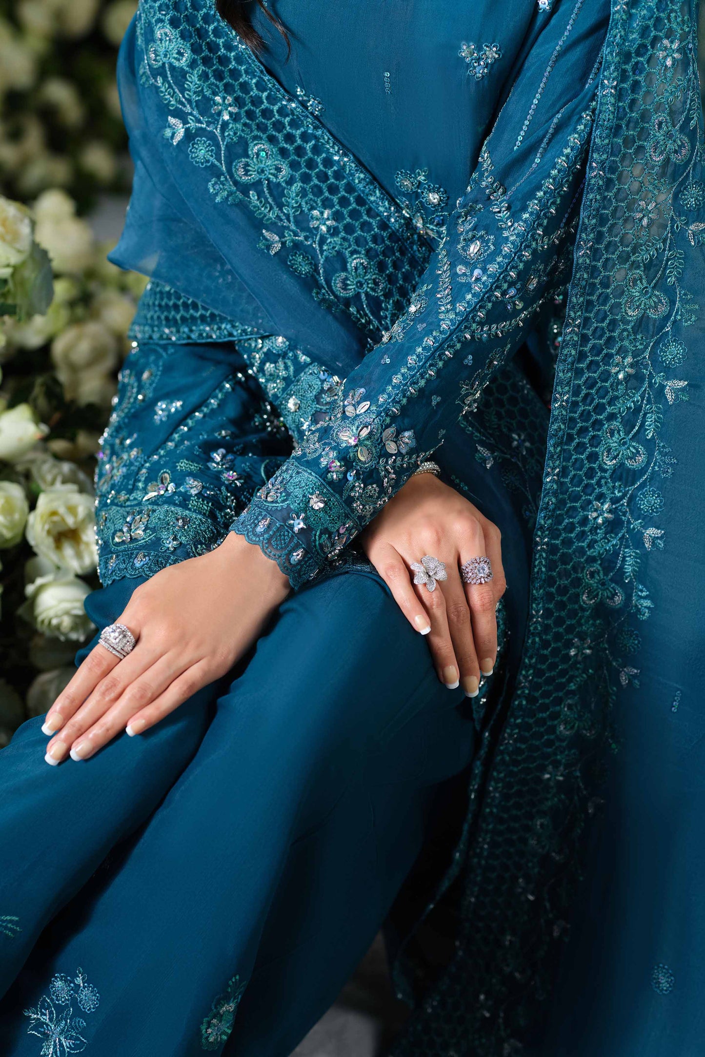 RAW SILK | EMBROIDERED