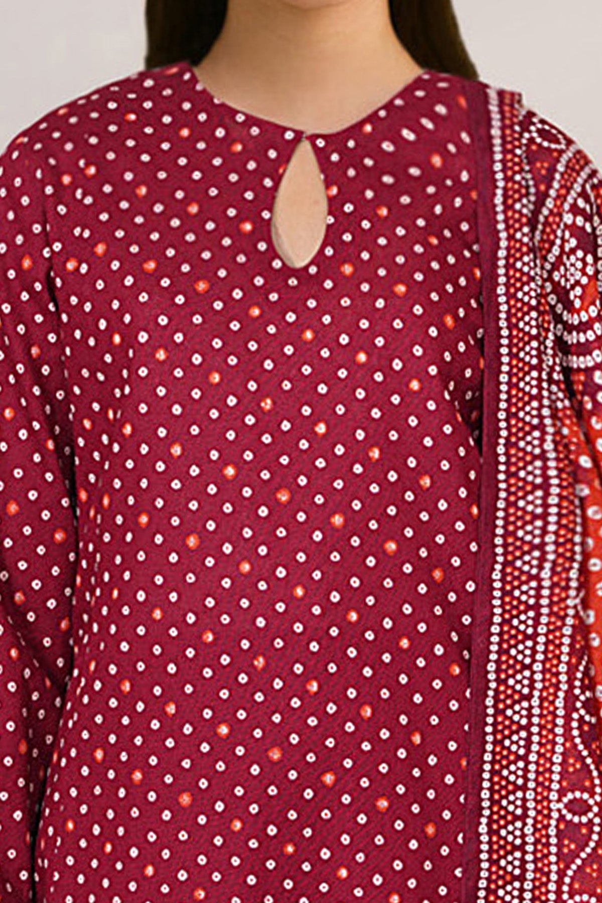 3 Piece - Printed Khaddar Suit - X7143 - Shop Now at Kayseria