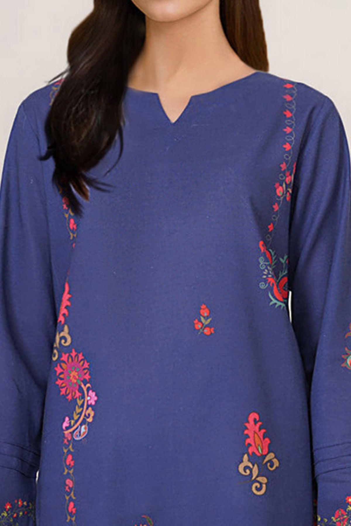 2 Piece - Printed Khaddar Suit - X7154 - Shop Now at Kayseria