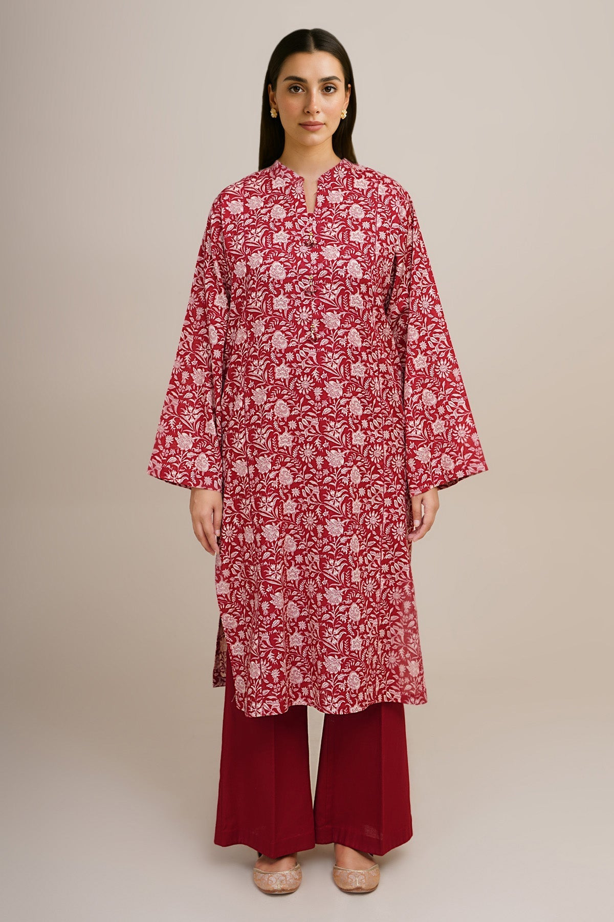 2 Piece - Printed Khaddar Suit - X7165 - Shop Now at Kayseria