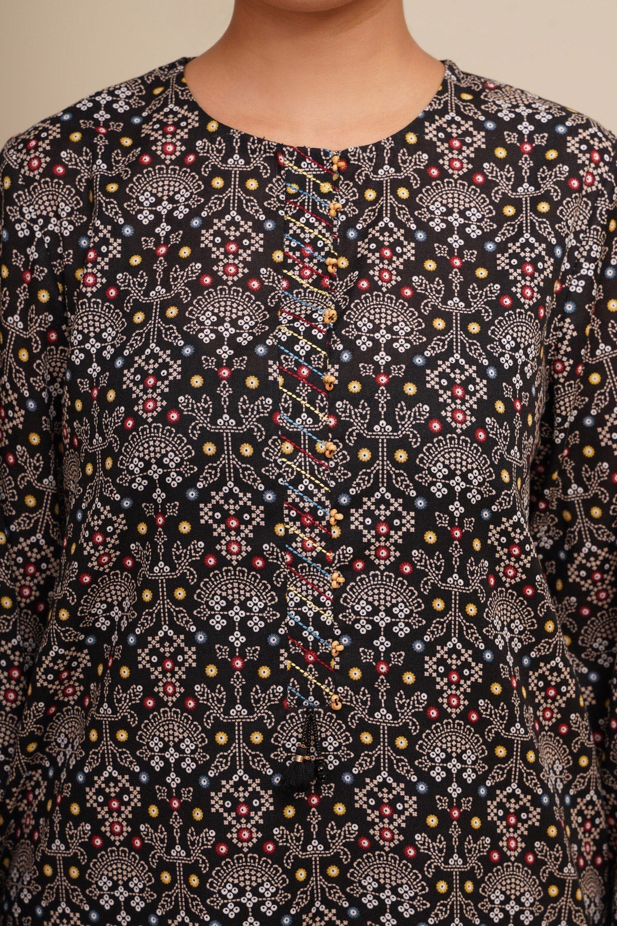 2 Piece - Printed Suit - X7174 - Shop Now at Kayseria