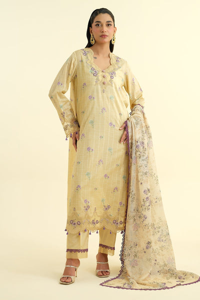 3 Piece - Printed & Embroidered Lawn Suit - C6218 - Shop Now at Kayseria
