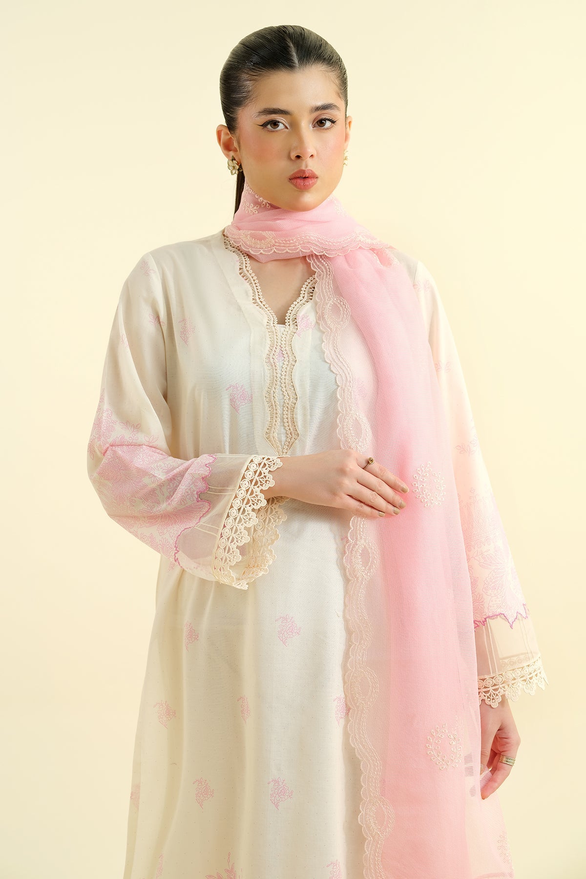 3 Piece - Printed  & Embroidered Lawn Suit - C6233 - Shop Now at Kayseria