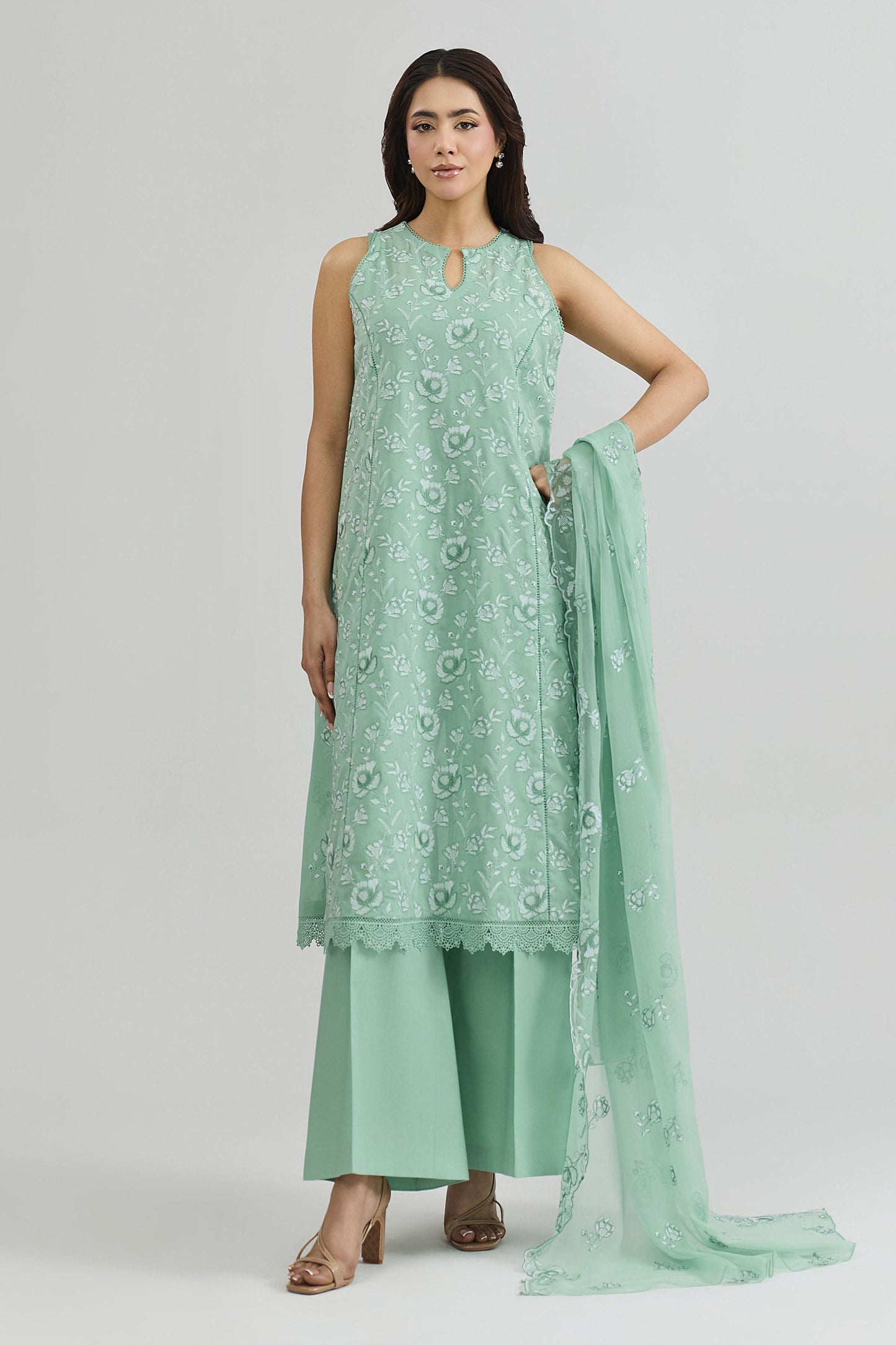 SWISS LAWN | EMBROIDERED