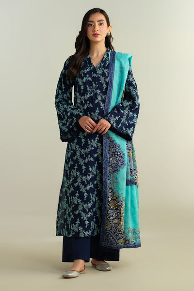 3 Piece - Embroidered Khaddar Suit - KPW24-P3044-44 - Shop Now at Kayseria