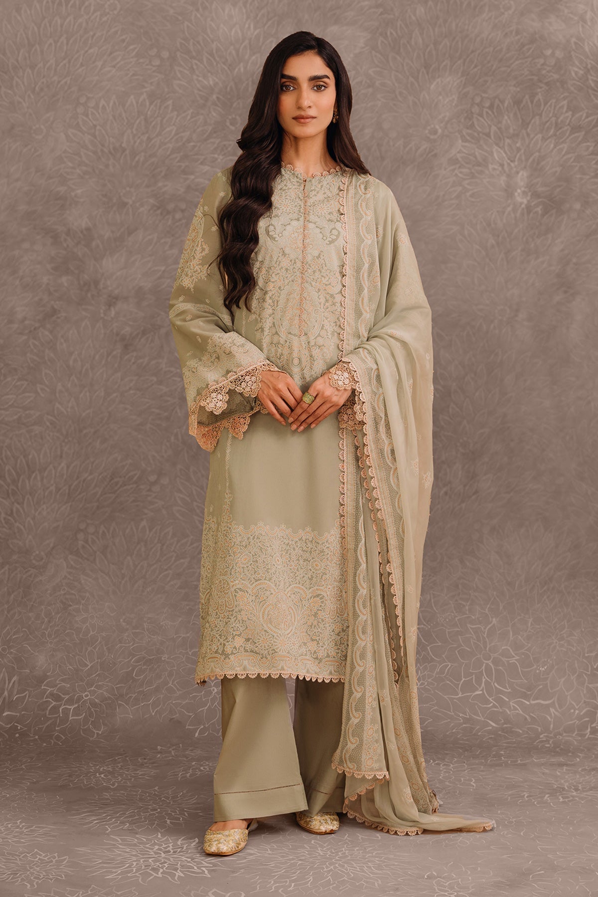 4 Piece - Printed Swiss Lawn Suit - MC1209-11 - Shop Now at Kayseria